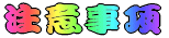 注意事項